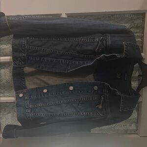 Denim Jacket with Button Closure